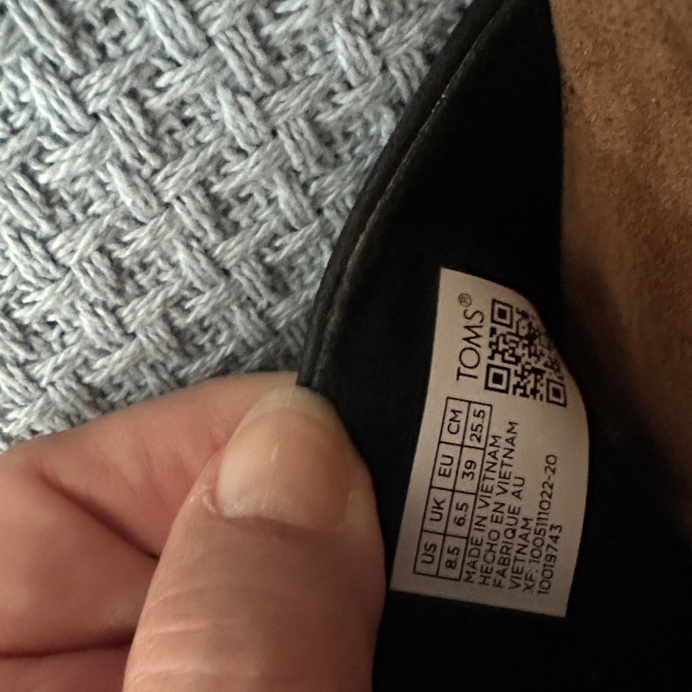 Toms Black and Brown Platform Espadrille Wedge Sandals - Picture 2 of 3